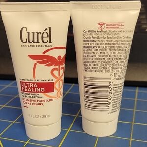 Lot of 2 Curél Ultra Healing Intensive Lotion 29ml Tubes New
